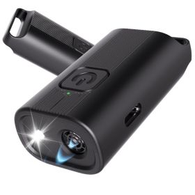 Dog Bark Deterrent Device, Portable Mini Dog Repeller, USB Rechargeable, Anti-barking Training Device With Flashing Light, Small And Exquisite (Color: Black)